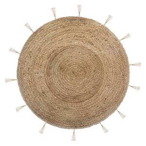 Tapis rond en jute tressé naturel Tapis en coton Tapis tressés tissés à la main un ajout respectueux de la planète à votre salon et à votre maison - Product Image 4
