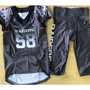 Conjunto de uniforme de diseño único de manga corta y transpirable de camiseta de fútbol americano con logotipo personalizado a la venta - Product Image 5