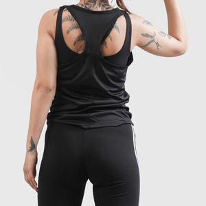 Camiseta sin Mangas de Verano para Mujer, Estilo Casual, Cuello Redondo, con Costuras en Contraste, Transpirable, de Jersey, al por Mayor, OEM - Product Image 2