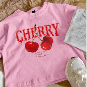 เสื้อครอปท็อปผู้หญิงสำหรับฤดูร้อน ระบายอากาศ แห้งเร็ว คอกลม ทรงปกติ ผ้าโพลีเอสเตอร์ 95% อีลาสเทน 5% สีตามสั่ง สไตล์ลำลอง - Product Image 1