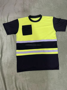 Hi <b>Vis</b> Reflective Cotton <b>T</b> <b>Shirt</b> for Men <b>High</b> Visibility Safety Workwear <b>Shirt</b> Lightweight <b>T</b>-<b>Shirts</b> for Construction Road Work - Product Image 5
