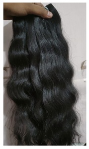 Cabello Humano Virgen Indio Remy Real, Sin Procesar, Natural, Suave, Ligero, Ecológico, Ondulado, Liso, Rizado - Product Image 2