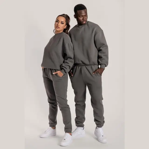 Sudadera de gimnasio de talla grande para hombre, jersey con capucha de manga larga, chándal de lana para correr, ropa deportiva Lisa para correr para invierno - Product Image 4