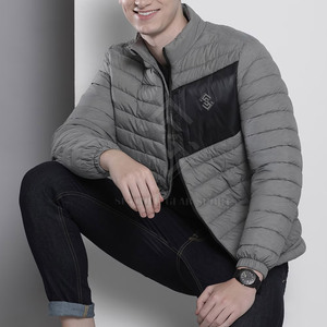 Best Selling Winter Men's Nylon/Polyester Custom Made Eco-Friendly Breathable Puffer Jacket with Stand Collar Front Logo 2026 - Product Image 3