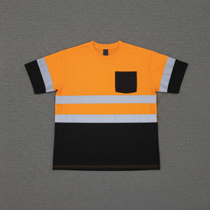 custom printed logo Breathable Mesh <b>fabric</b> Certified for Construction mens t-shirt - Product Image 1