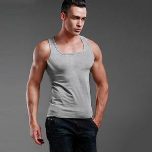 Débardeur blanc solide 100% coton pour hommes OEM sous-vêtements à séchage rapide respirant Style décontracté de haute qualité Design surdimensionné bas quantité minimale de commande - Product Image 1