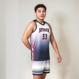 Ensembles d'uniformes de basketball professionnels respirants, grande taille, personnalisés, avec impression par sublimation intégrale pour la vente en gros - Product Image 2