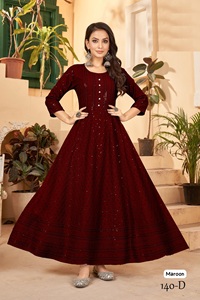 Alta calidad y hermoso vestido Anarkali hecho de tela Premium Cómodo y elegante Accesible a un precio razonable - Product Image 2