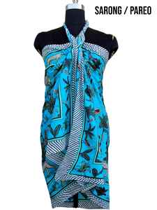 Pareos de playa estampados de algodón bloqueados a mano en varios colores claros personalizados - Product Image 2