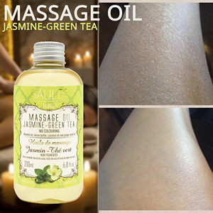 Aromathérapie, massage relaxant, soin hydratant de la peau, soin de luxe premium, thé vert au jasmin, 200 ml, massage corporel professionnel en spa - Product Image 3