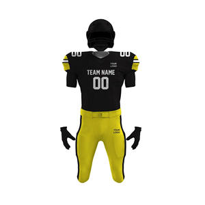 Tenues de football américain respirantes à manches courtes 100% polyester personnalisables - Product Image 2