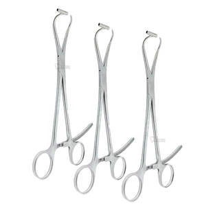 Juego de instrumentos quirúrgicos veterinarios ortopédicos, fórceps de reducción puntiaguda manual de acero con orificio de guía para reducción ósea - Product Image 1