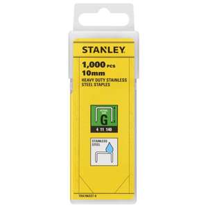 Grapas tipo ''G'' de acero inoxidable Stanley (1000 unidades) - Product Image 1