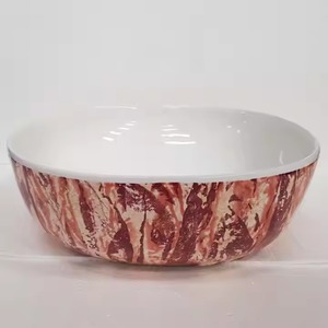 Lavabo de cerámica de mesa redonda marrón, gran oferta, recién llegado, lavabo de arte a mano, cuenco redondo, lavabo de baño, lavabo de tocador - Product Image 1