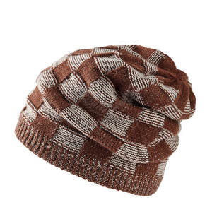 หมวกบีนนี่แฟชั่นแบบถักหมวกฤดูหนาวที่อบอุ่น - Product Image 1