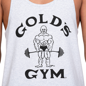 Mens Grey Classic Stringer Golds Gym Muscle Tank <b>Top</b> Bodybuilding Workout <b>Sleeveless</b> Training Vest Fitness Wear for Gym - Product Image 4