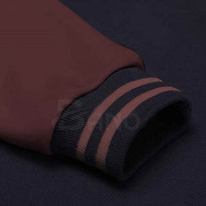 Vêtements d'hiver décontractés avec tissu de laine respirant Conception personnalisée Veste Letterman à manches longues de haute qualité pour hommes - Product Image 4