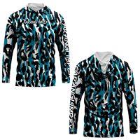 Venta al por mayor Upf50 Camisas de pesca con capucha para hombre Sublimación Poliéster Secado rápido Anti-uv Rendimiento Pesca Sudadera con capucha Jersey de manga larga