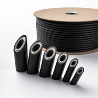 Tube thermorétractable noir à double paroi, rétrécissement 3x, en éthylène-acétate de vinyle, tension 1kV, de -55°C à 125°C, gaine isolante épaissie pour câbles