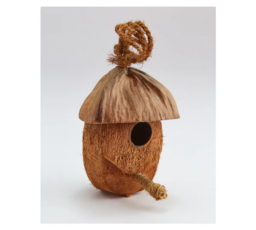 La migliore vendita di forma rotonda sostenibile ed ecologica 100% naturale guscio di cocco fatto nido di uccelli di cocco