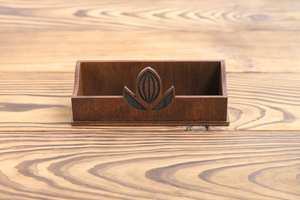 Porte-cartes compact en bois pour cartes bancaires et de crédit, étui à cartes en bois naturel écologique - Product Image 4