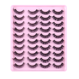 Vente en gros Lot de 20 paires de <span class=keywords><strong>faux</strong></span> cils nouveau grand plateau russe naturel pleine bande - Product Image 6