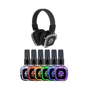 Nuevos Auriculares Silenciosos Prism con Cambio de Color, Paquete de 40 con 2 Transmisores Portátiles - Product Image 1