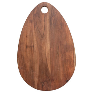 Planche à découper oblongue en bois d'acacia Grande planche à découper Plateau de service Plateaux en bois pour la cuisine Charcuterie Préparation et présentation des aliments - Product Image 1
