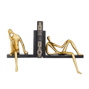 Escultura abstracta de Metal de alta calidad para escritorio de oficina, productos decorativos, sujetalibros de mesa Interior para decoraciones de mesa - Product Image 6