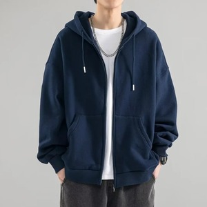 Sudadera con capucha para hombre Color puro algodón primavera otoño nuevo estilo versátil cómodo deportivo prendas de vestir exteriores marca de moda - Product Image 2