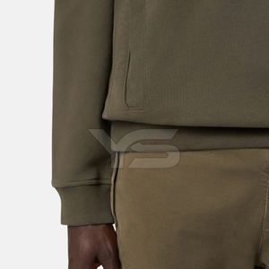 เสื้อฮู้ดผ้าคอตตอนขนแกะแบบสวมหัวสำหรับผู้ชายพิมพ์โลโก้ตามสั่งพิมพ์ลายแบบเรียบมีขนาดพร้อมสีที่กำหนดเอง - Product Image 5