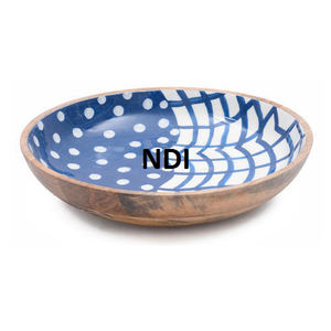 <b>Popcorn</b> or Soup Server Enamel Finished Wood Bowls Restaurant Catering Usage Fruit Bowl Top Quality Dry Fruit Storage Wood Bowl - Product Image 3