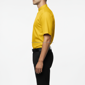 Ensemble d'uniformes professionnels personnalisés en nylon jaune léger et respirant pour hommes et femmes, idéal pour l'hôtellerie, la réception et le bureau - Product Image 4