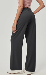 Pantalons larges à taille ultra haute, confortables et décontractés, avec deux poches latérales, nouveau design, logo personnalisé, vente en gros directe d'usine au Bangladesh - Product Image 4