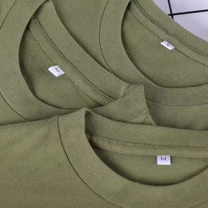 Oversized Fit <b>Men's</b> 100% Cotton Solid Casual Front <b>Silk</b> Screen Printed Short Sleeve T-<b>shirt</b> - Product Image 5