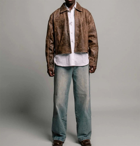 Original <b>Genuine</b> <b>Leather</b> <b>Jacket</b> for Men Classic Lamb Fashionable <b>Leather</b> <b>Jacket</b> Biker Motorcycle Waterproof <b>Jacket</b> - Product Image 6