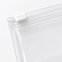 Pochette à fermeture éclair en PVC personnalisée, étui à crayons transparent avec logo, pochette à fermeture éclair en PVC réutilisable pour fournitures scolaires et de bureau, vente en gros OEM