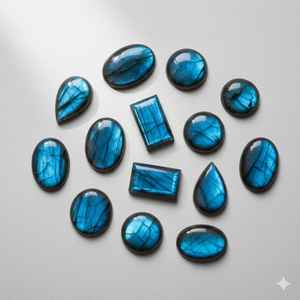 Labradorita Azul de Alta Calidad AAA, Piedra Preciosa Suelta al por Mayor, Cabujón de Labradorita Azul, Labradorita Azul Semipreciosa - Product Image 5