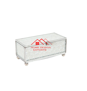 Caja de joyería de metal con acabado de plata para mujer, último diseño, caja de almacenamiento de joyería para mujer más vendida - Product Image 1