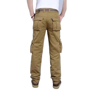 Mode hommes pantalons homme vêtements décontracté multi-poches sport en plein air droit Cargo pantalon pantalon pour hommes pas cher taux 2025 - Product Image 2