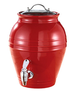Dispensador de Jugo Galvanizado con Recubrimiento Rojo, Dispensador de Jugo de Alta Calidad, Elegante para el Hogar, Bares, Fiestas, Uso Económico, MOQ Bajo - Product Image 2