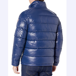 Veste matelassée brillante pour homme, nouvelle conception, hiver, rembourrage chaud, vente en gros, veste bomber matelassée, doudoune - Product Image 3