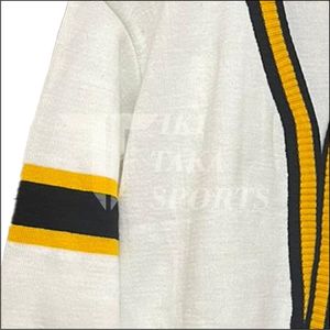 Cárdigan antiarrugas de retazos de punto personalizable para mujer universitaria, botones con cordones bordados, personalizables - Product Image 2