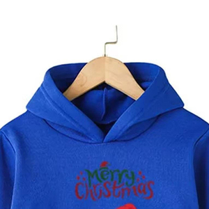 OEM ODM bordado Santa Claus Sudadera con capucha por encargo grueso cálido invierno Navidad temática hombres mujeres ecológico 3D sublimación - Product Image 2