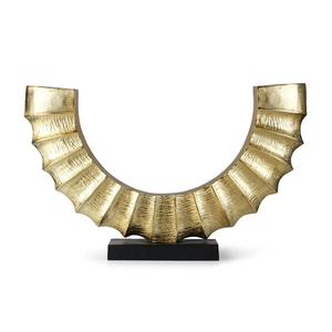 Escultura de hierro fundido de diseño vintage con forma elegante para esquinas de Arte de estilo interior y uso de Decoración de mesa con propósito de regalo - Product Image 1