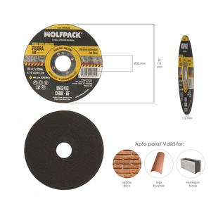 Disco abrasivo da taglio Fine Stone Plus Ø 115 x Ø 22 mm. Spessore 1,2 mm. - Product Image 2