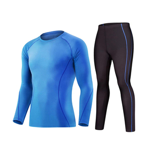 2025 haute Performance hommes Compression Sport T-Shirt à manches longues col haut séchage rapide Fitness chemise musculation Gym Football - Product Image 1