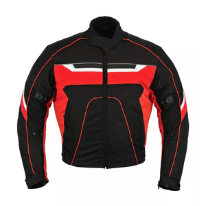 Chaqueta textil de Cordura de invierno a prueba de viento blindada CE para hombre para motociclismo, motorista, turismo, impermeable, Negro, Rojo - Product Image 4