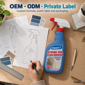 Detergente Spray Smacchiatore Olio per Pietra 500ml pH Neutro per Granito, Marmo, Cemento, Rimuovi Macchie di Grasso per Garage, OEM, Ingrosso - Product Image 6