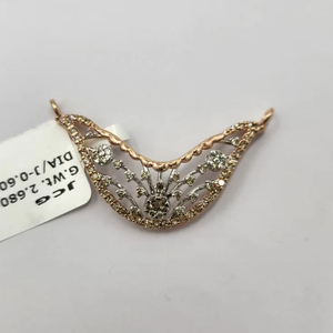 Nueva Colección Tanmaniya, Conjunto de Colgantes Dobles Kunda Étnicos para Mujer, Chapados en Oro de 14K y Rodio, con Elegantes Diamantes, Colgantes y Dijes - Product Image 1